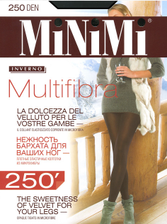 Колготки черные MULTIFIBRA 250 Minimi